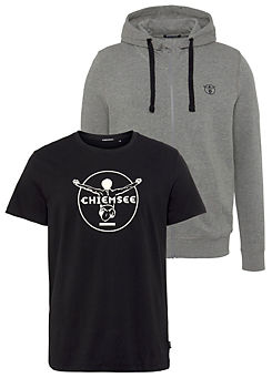 Two Piece T-Shirt and Sweat Jacket by Chiemsee