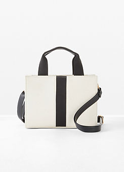Two Tone Detachable Shoulder Strap Handbag by bonprix