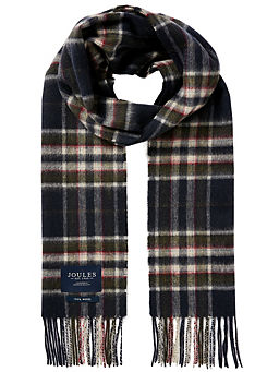 Tytherton Checked Wool Scarf by Joules