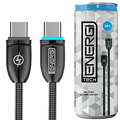 USB C to USB C Cable BLK 1.2m by Tech Energi