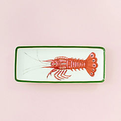 Under the Sea Bone China Lobster/Shrimp Serving Platter by Yvonne Ellen