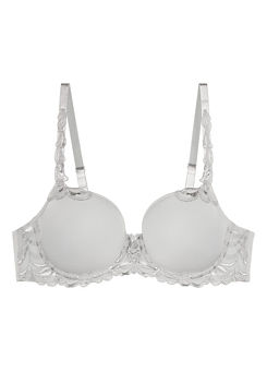 Underwired Lace Embroidered T-Shirt Bra by Triumph