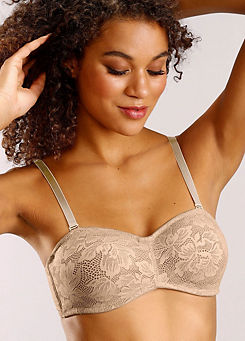 Underwired Lace Multiway Strapless Bra by Nuance