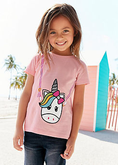 Unicorn Motif T-Shirt by Arizona Kids