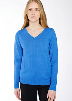 V-Neck Long Sleeve Sweater by Hailys