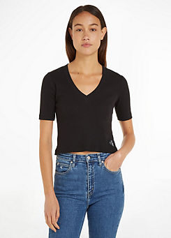 V-Neck Short Sleeve T-Shirt by Calvin Klein