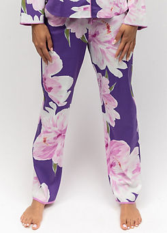 Valentina Floral Print Pyjama Bottoms by Cyberjammies