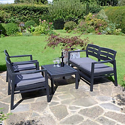 Venice Sofa Set - Anthracite by Europa