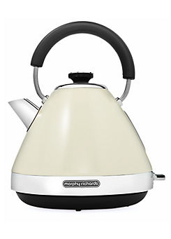 Venture Cream Pyramid Kettle - 100132 by Morphy Richards