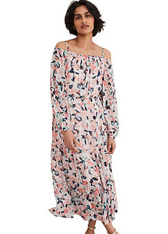 Vicky Off Shoulder Printed Dress by Phase Eight