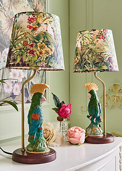 Victorian Garden Room Set of 2 Parrot Lamps by Joe Browns