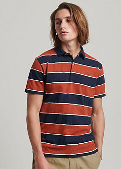 Vintage Jersey Stripe Short Sleeve Polo Shirt by Superdry