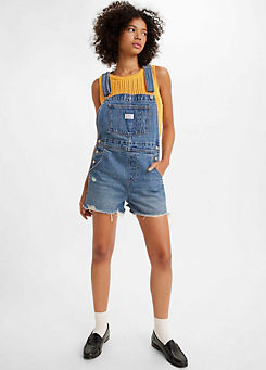 Vintage Shortall Destroyed Effect Dungarees by Levi’s
