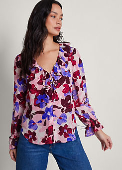 Vittoria Floral Print Blouse by Monsoon