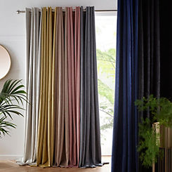 Vogue Pair of Blockout Thermal Eyelet Curtains by Tyrone