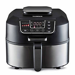 Vortx 5 in 1 5.6L Air Fryer and Grill with Crisper T17086 - Black by Tower