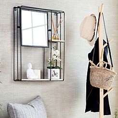 Wall Mirror with Shelf by Fine Decor