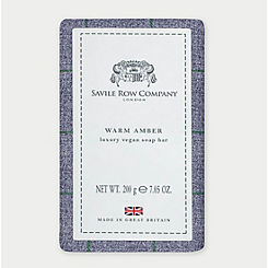 Warm Amber Soap 200g by Savile Row