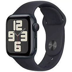 Watch SE GPS 40mm Midnight Aluminium Case with Midnight Sport Band - M/L by Apple
