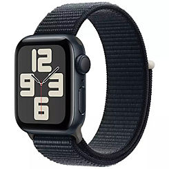 Watch SE GPS 40mm Midnight Aluminium Case with Midnight Sport Loop by Apple