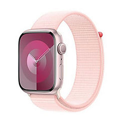 Watch Series 9 GPS 45mm Pink Aluminium Case with Light Pink Sport Loop by Apple