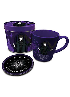 Wednesday Nightshades & Ravens Gift Set (Mug & Coaster in Keepsake Tin)