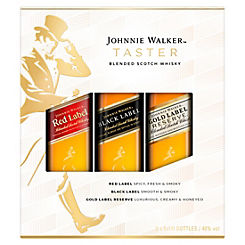 Whisky 3 x 5cl Miniature Taster Set Gift Pack by Johnnie Walker