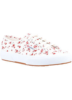 White 2750 Print Trainers by Superga