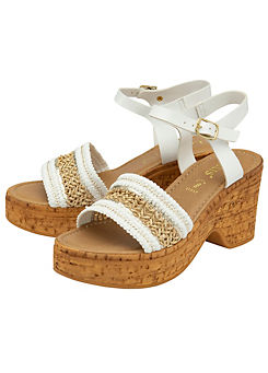 White Chelsia Sandals by Lotus