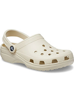 White Classic Clogs by Crocs