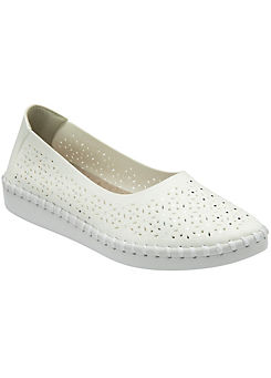 White Ewelina Shoes by Lotus