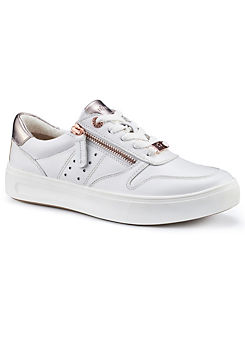 White Mercury Women’s Trainers by Hotter