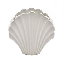 White Shell Vase by Hestia