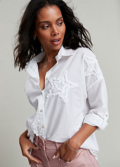 White Star Embroidered Shirt by Freemans