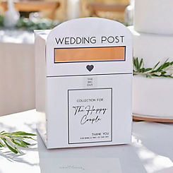 White Wedding Post Box by Ginger Ray