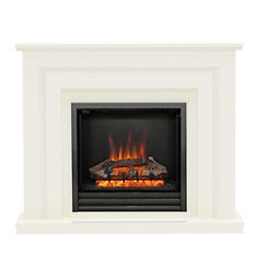 Whitham Soft White Electric Fire Suite By Be Modern