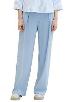 Wide Leg Pleated Trousers by Tom Tailor