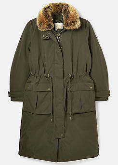 Wilcote Tech Parka Padded Coat by Joules