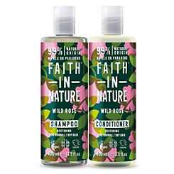 Wild Rose Shampoo & Conditioner Duo by Faith In Nature
