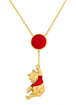 Winnie The Pooh Red & Gold Coloured Floating Balloon Necklace by Disney