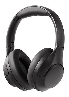Wireless Noise Cancelling Over Ear Studio Headphones with Travel Case - Black by Reflex