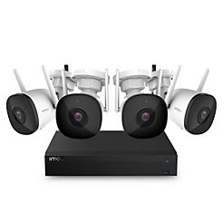 Wireless Security Camera System 4-Channel 1TB Wi-Fi NVR with 4 Bullet 2 Cameras by IMOU