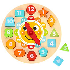 Wooden Clock Puzzle by Tooky Toy