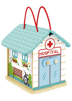 Wooden Foldable Hospital by Tooky Toy