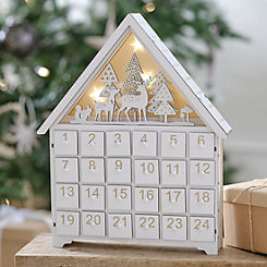 Wooden Light Up Christmas Advent Calendar by Ginger Ray