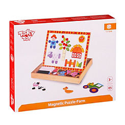 Wooden Magnetic Double Sided Activity Board by Tooky Toy