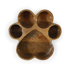Wooden Paw Print Pet Bowl - 600 ml by Rosewood
