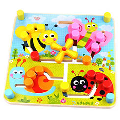 Wooden Reversible Maze Toy by Tooky Toy