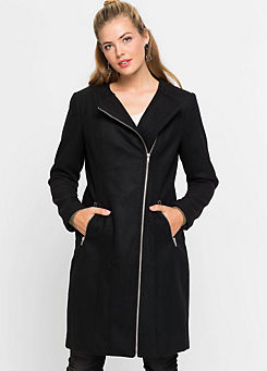 size 24 black coat