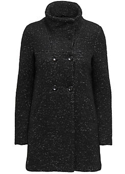 Wool Blend Pea Coat by Only